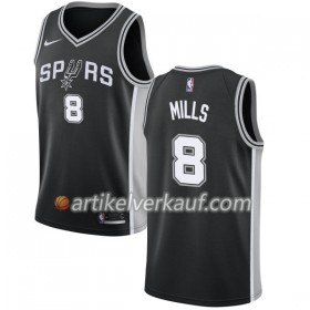 NBA San Antonio Spurs Trikot Patty Mills 8 Nike 2017-18 Schwarz Swingman - Herren